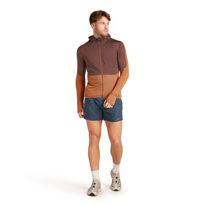Icebreaker M Merino Blend 200 RealFleece Descender LS Zip Hoodie image number 3